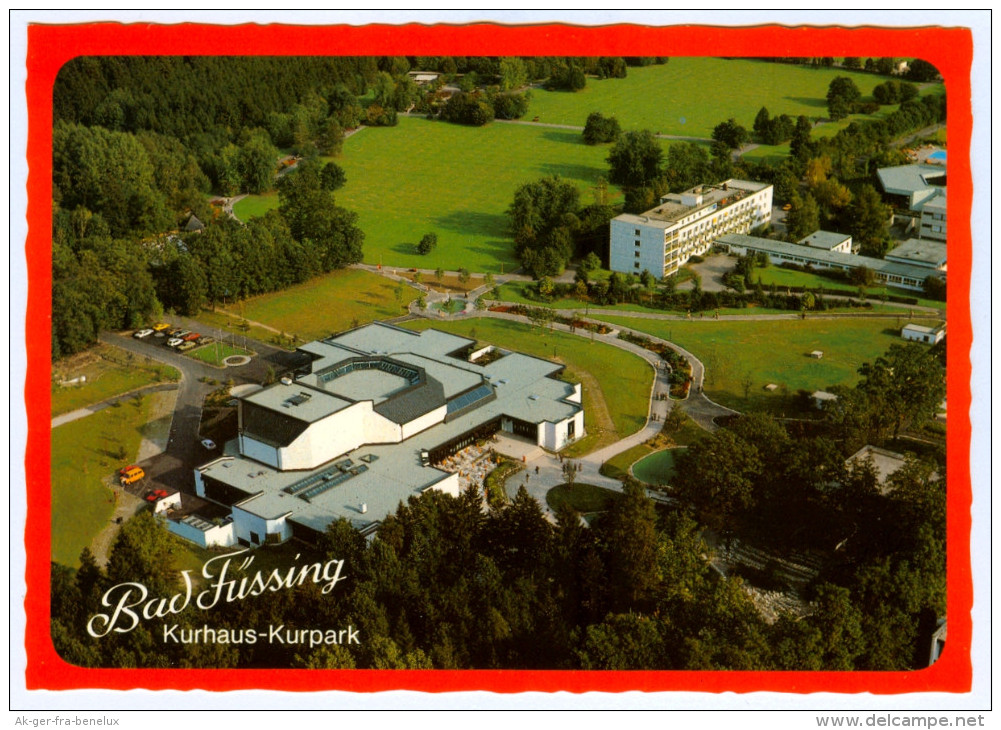 AK Bad Füssing Kurhaus Kurpark Luftbild Scheurecker Niederbayern Ndb. Thermalbad Deutschland Bayern Germany Allemagne - Bad Fuessing