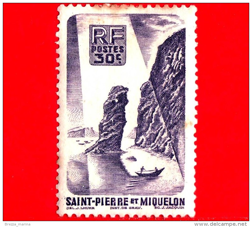 Saint-Pierre E Miquelon - Usato - 1947 - Soldier Bay, Langlade - 30 - Used Stamps