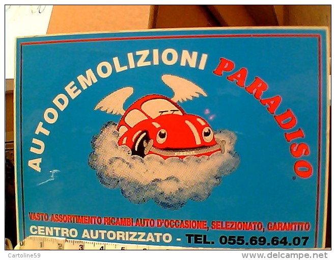 ADESIVO  STIKER AUTODEMOLIZIONI  PARADISO AUTO CAR  VW BEETLE 1985 ET16664 - Adesivi