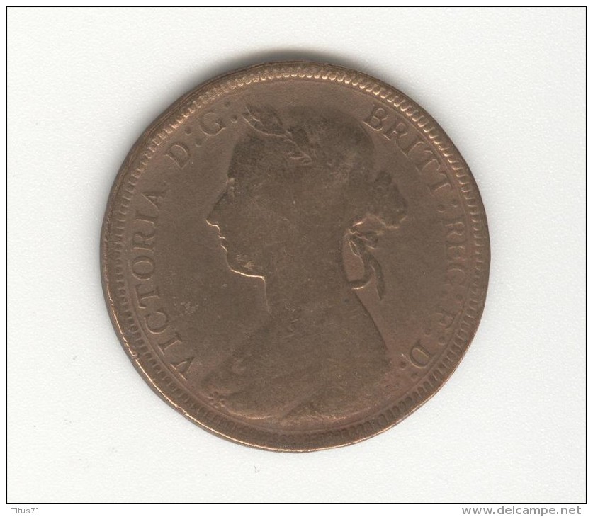 Half  Penny Grande Bretagne / U.K. 1891 Victoria - C. 1/2 Penny