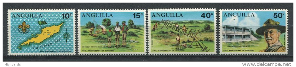140 ANGUILLA 1970 - Scout, Jamboree, Embleme (Yvert 64/67) Neuf ** (MNH) Sans Trace De Charniere - Anguilla (1968-...)