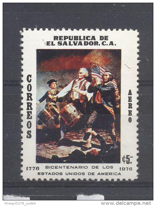 El Salvador 1976, American Revolution, Minr 1177, MNH. Cv 3,80 Euro - El Salvador