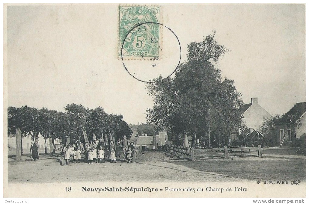 NEUVY - SAINT - SEPULCHRE   ( 36 ) -  Promenade Du Champ De Foire - Andere & Zonder Classificatie