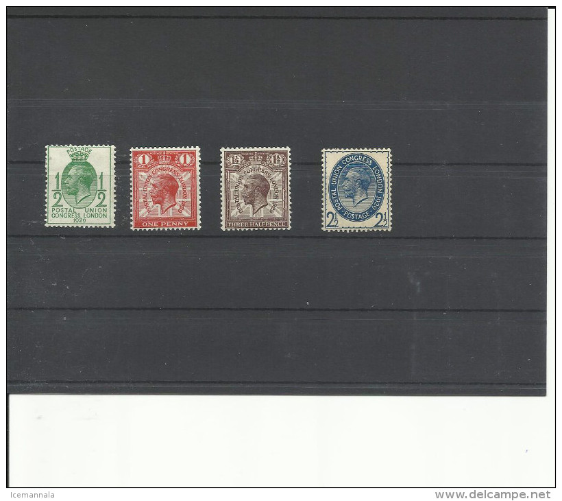 GRAN BRETAÑA YVERT 179/82   MH  * - Unused Stamps