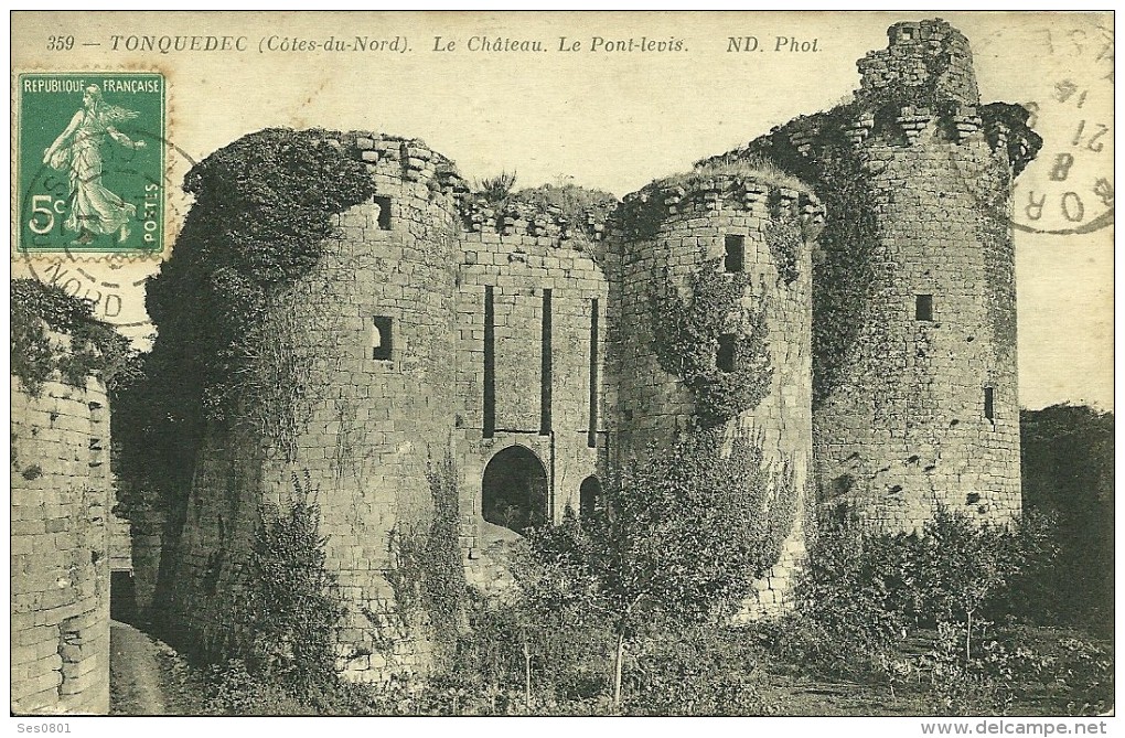 22 Cotes D Armor   TONQUEDEC Le Chateau Le Pont Levis - Tonquédec