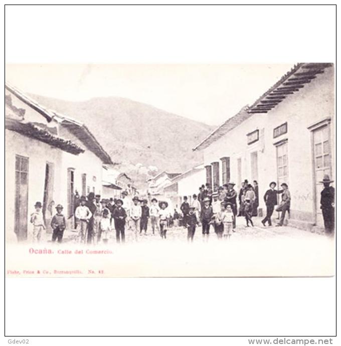 SDMTP0673-LFTD9371. TARJETA POSTAL DE COLOMBIA .casas Y Personas En La CALLE DEL COMERCIO De OCAÑA.Colombia - Colombie