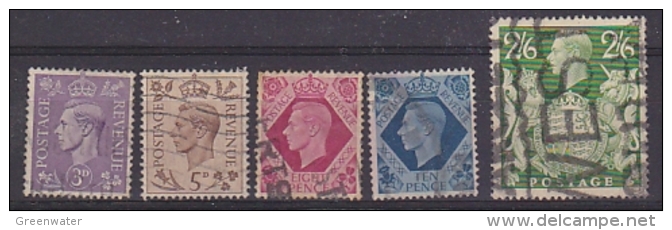 Great Britain 1937/.. King George 5v Used (see Scan) (20983) - Gebruikt