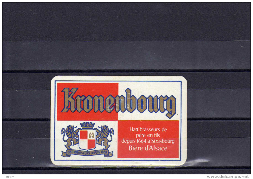 Dos D´une Carte à Jouer De La Brasserie Kronenbourg - Sonstige & Ohne Zuordnung