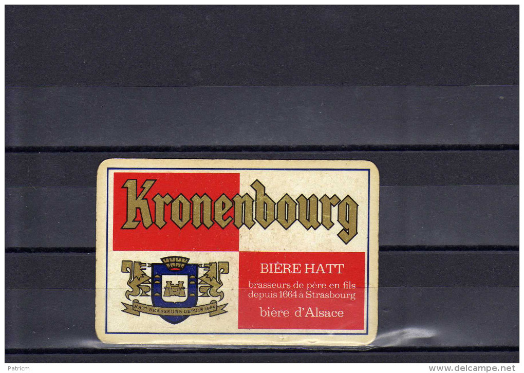 Dos D´une Carte à Jouer De La Brasserie Kronenbourg - Sonstige & Ohne Zuordnung