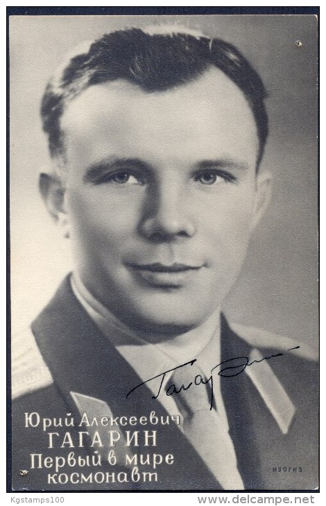 AUTHENTIC AUTOGRAPH OF GAGARIN. PHOTO SIGNED PERSONALLY!!!! - Other & Unclassified