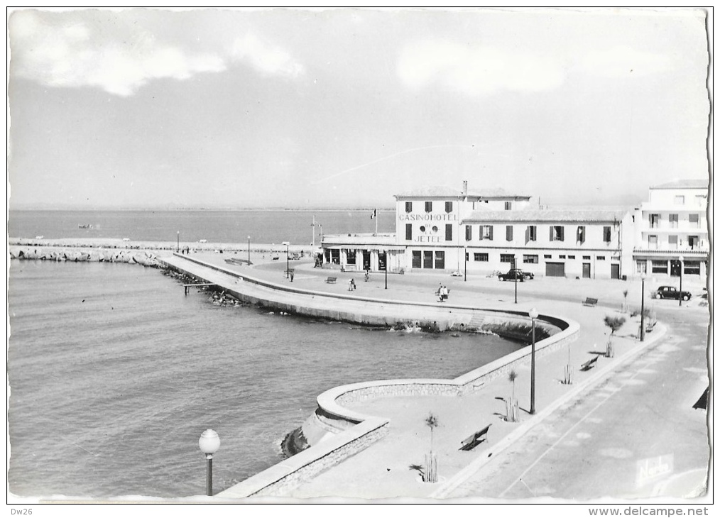 Le Grau Du Roy - Le Boulevard Front De Mer Et La Jetée - Casino - Edition S.N.E. Narbo - Carte Dentelée, Grand Format - Le Grau-du-Roi