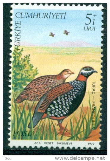 Turquie 1979 - Hors Série: Turac- Yt 2270/74 - Mnh*** - Rebhühner & Wachteln