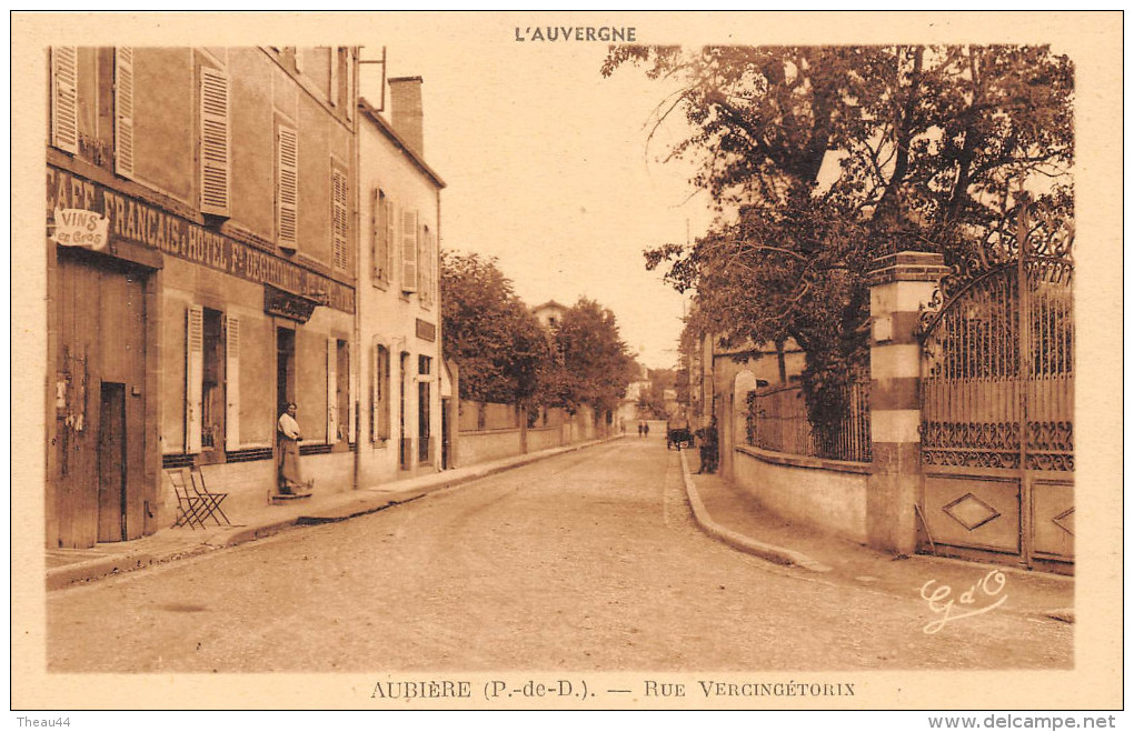 ¤¤   -  AUBIERE    -   Rue Vercingétorix  -  Café Français & Hôtel " F. DEGIRONDE "  -  ¤¤ - Aubiere