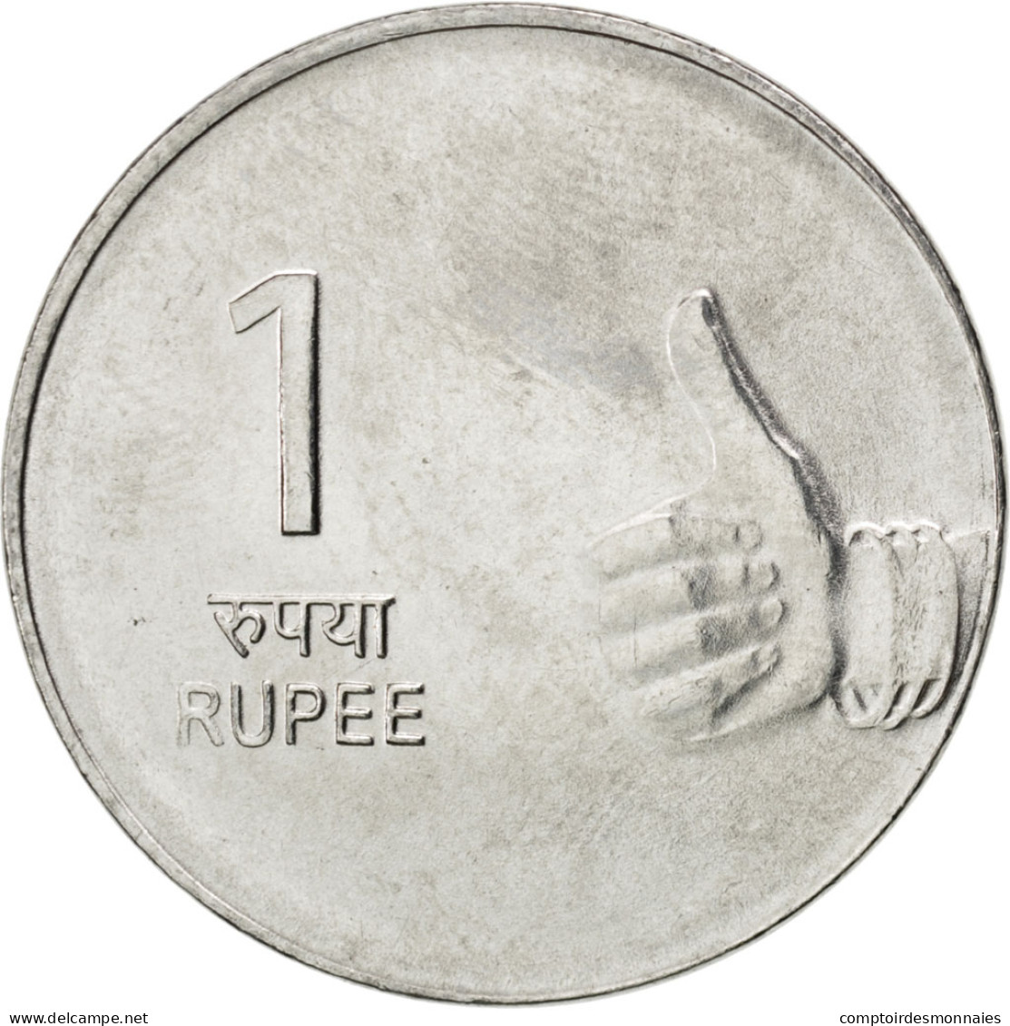 Monnaie, INDIA-REPUBLIC, Rupee, 2009, SPL, Stainless Steel, KM:331 - Inde