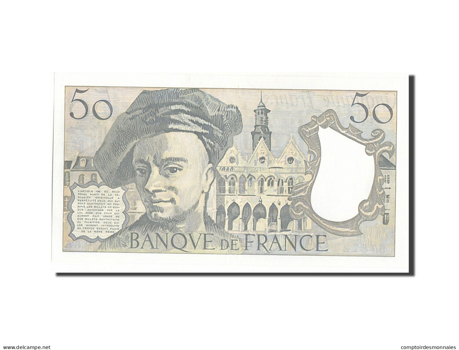 Billet, France, 50 Francs, 50 F 1976-1992 ''Quentin De La Tour'', 1991, NEUF - 50 F 1976-1992 ''Quentin De La Tour''