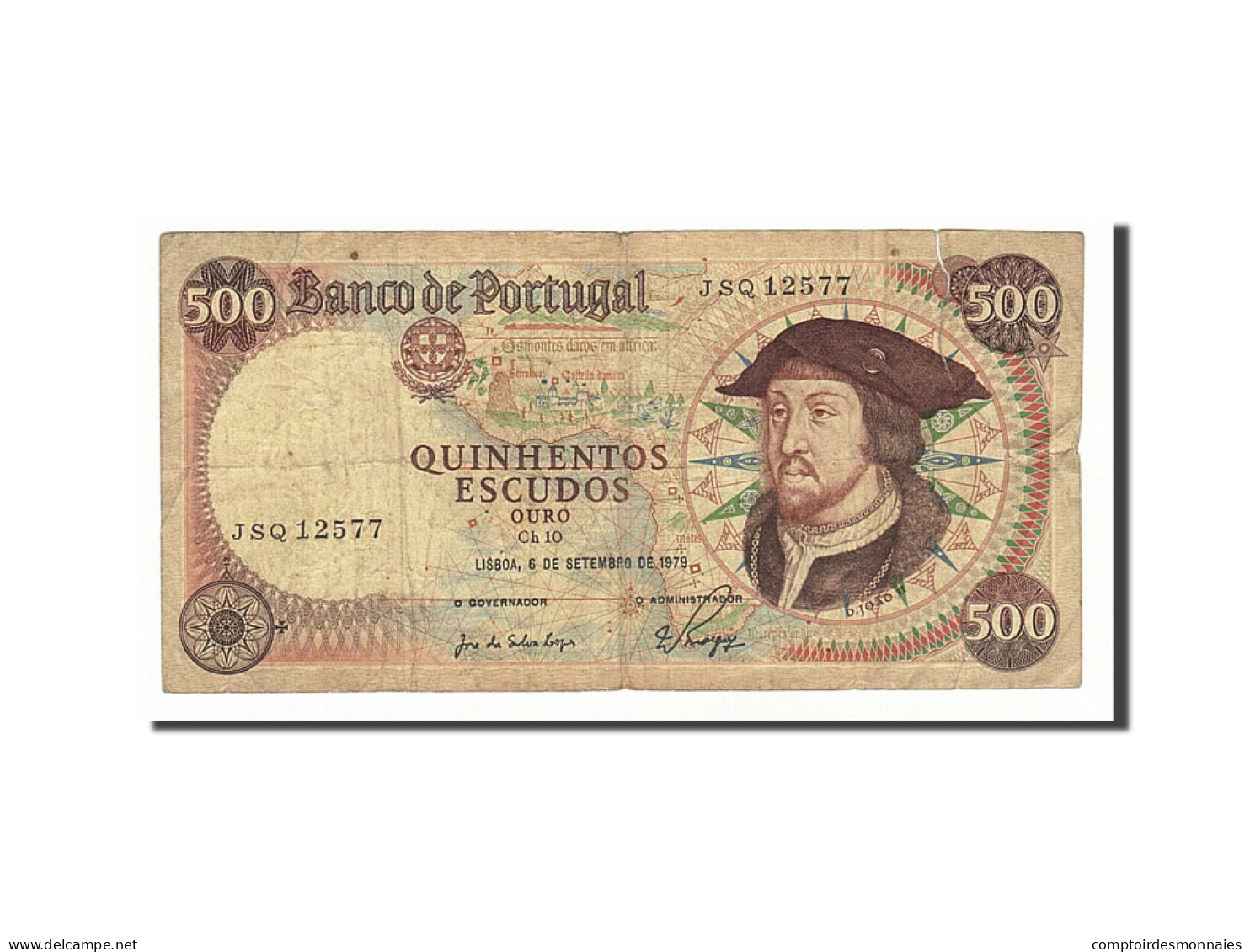 Billet, Portugal, 500 Escudos, 1979, 1979-09-06, B+ - Portugal