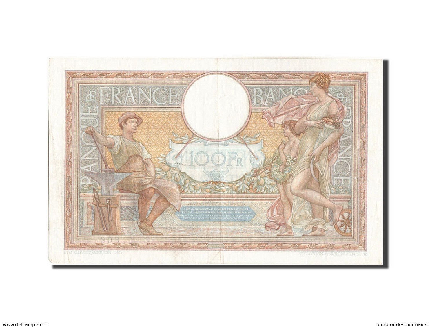 Billet, France, 100 Francs, 100 F 1908-1939 ''Luc Olivier Merson'', 1937 - 100 F 1908-1939 ''Luc Olivier Merson''