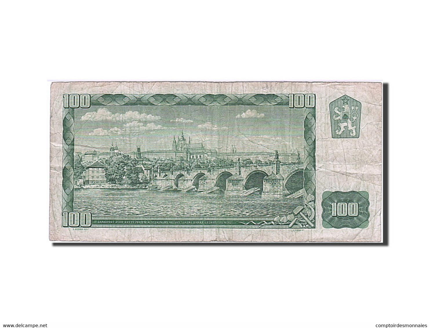 Billet, Tchécoslovaquie, 100 Korun, 1961, TB - Tschechoslowakei