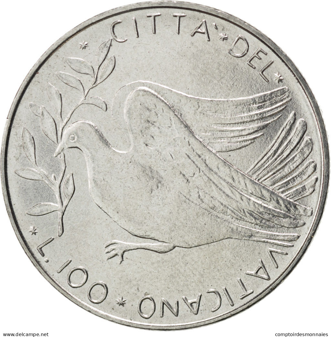 Monnaie, Cité Du Vatican, Paul VI, 100 Lire, 1974, SPL, Stainless Steel, KM:122 - Vatican
