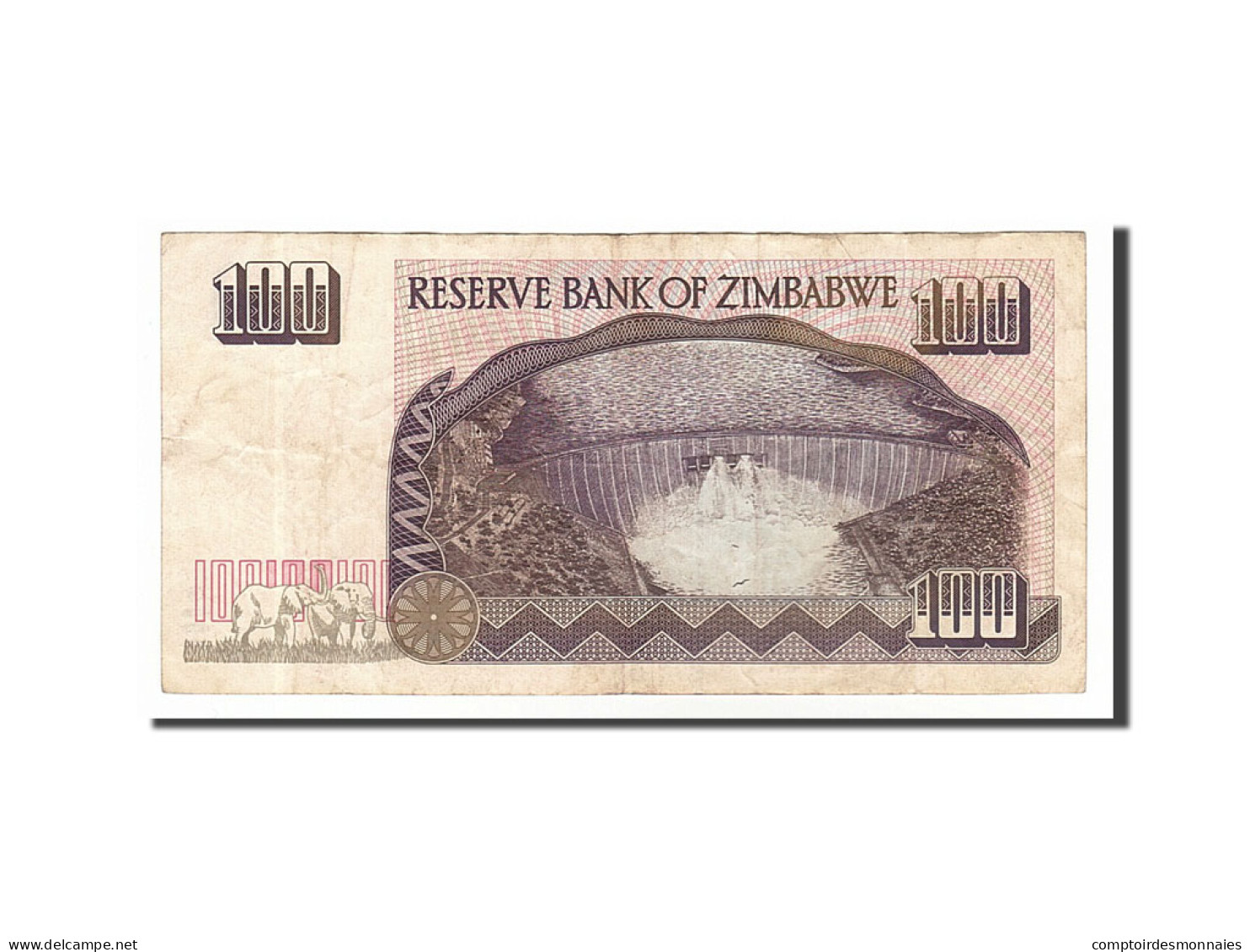 Billet, Zimbabwe, 100 Dollars, 1995, TB+ - Zimbabwe