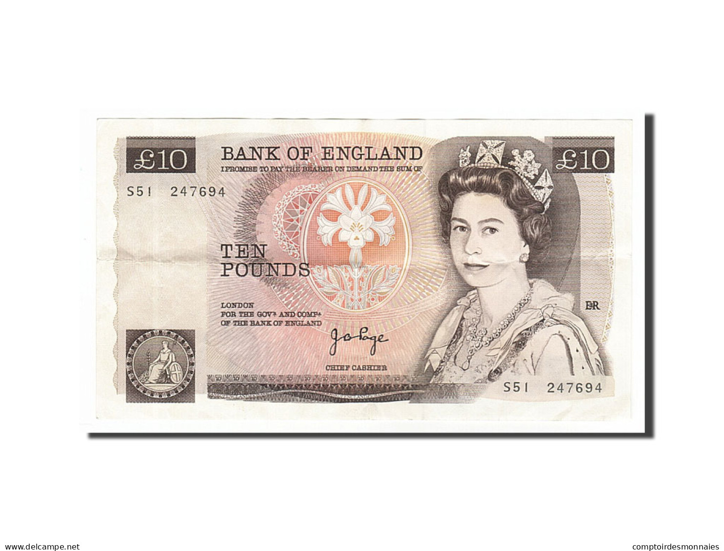 Billet, Grande-Bretagne, 10 Pounds, 1975, SUP - 10 Pounds