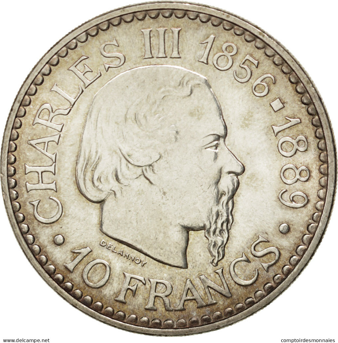Monnaie, Monaco, Rainier III, 10 Francs, 1966, SPL, Argent, KM:146, Gadoury:155 - 1960-2001 New Francs