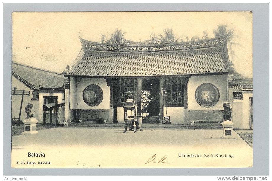 AK Asien Indonesien N.-Indien Weltevreden 1903-04-08 Chin. Tempel - Indonésie