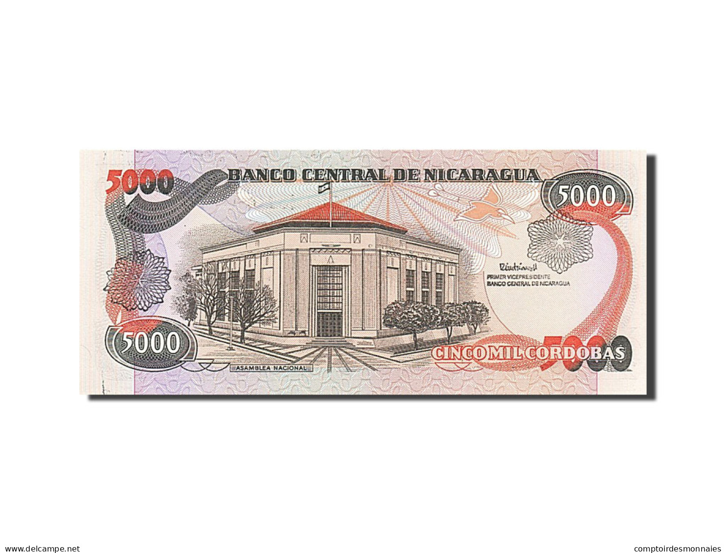 Billet, Nicaragua, 5000 Cordobas, 1987, NEUF - Nicaragua