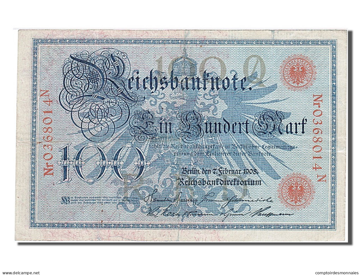 Billet, République Fédérale Allemande, 50 Deutsche Mark, 1908, 1908-02-07 - 100 Mark