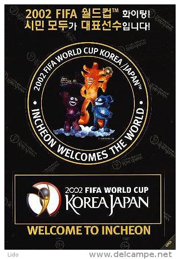 FIFA WORLD CUP 2002 Korea Japan - Official Postcard INCHEON (airport On Back) ***FREE SHIPPING*** - Mondo