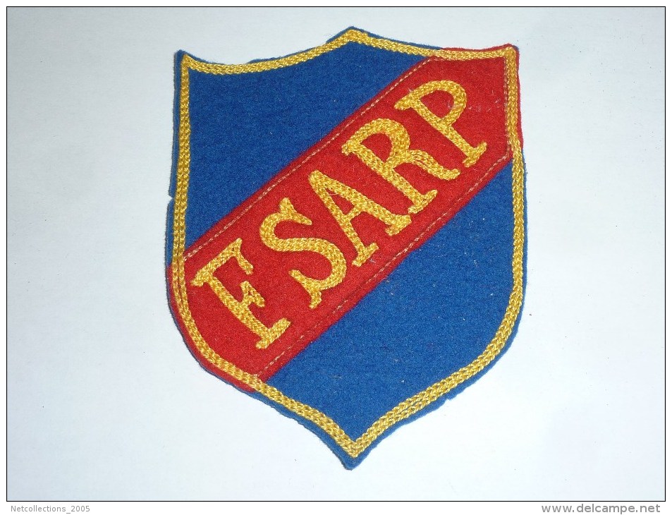 AVIRON BLASON FAIT MAIN - FSARP Fait Main Ancien 02 - RARE - COQ FRANCE ECUSSON TISSU SPORT BATEAU - Roeisport