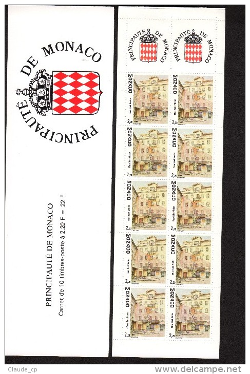 MONACO--Carnet  Complet N° 4 -- 10 TP  (n° 1670 )  X 2.20 F-- Adhésif - Markenheftchen