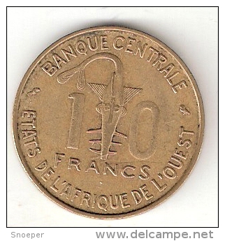 *west African States  10 Francs 1969   Km 1a    Xf - Autres – Afrique