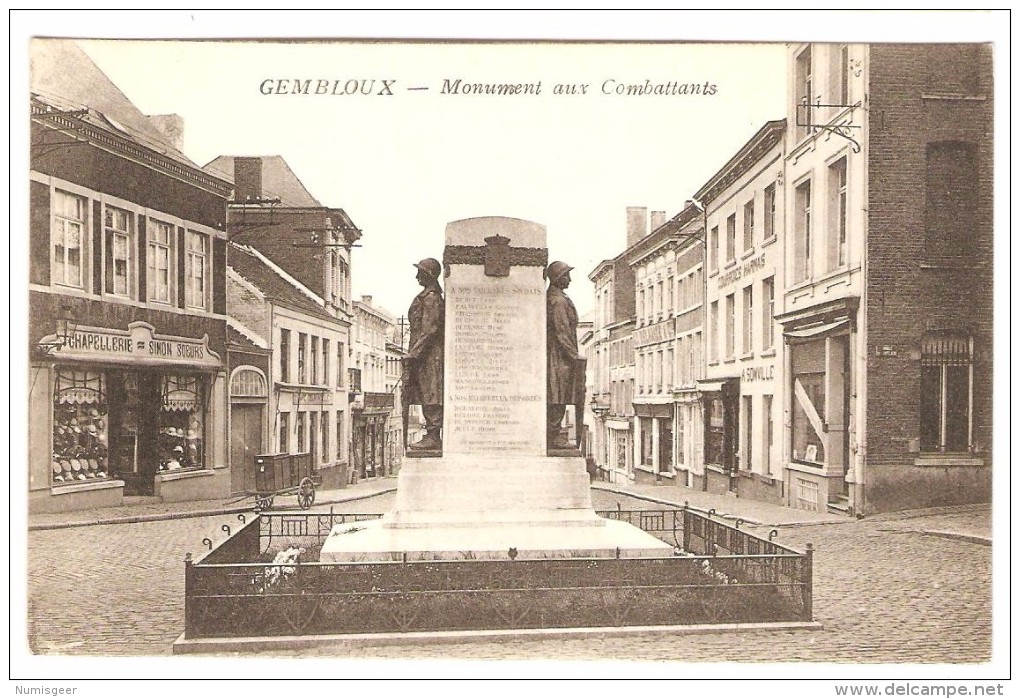 GEMBLOUX   ---   Monument  Aux  Combattants - Gembloux