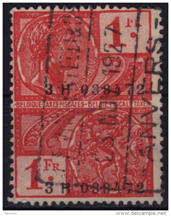 BELGIUM - Revenue STAMP - USED - 1 F. - Stamps