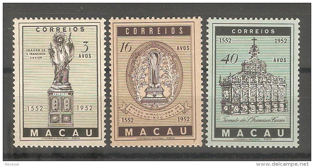 Serie Nº 357/9 Macau - Unused Stamps