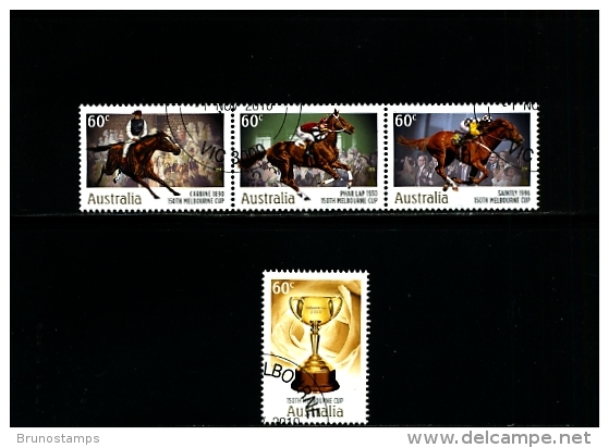 AUSTRALIA - 2010  150th  MELBOURNE  CUP  SET  FINE USED - Usati