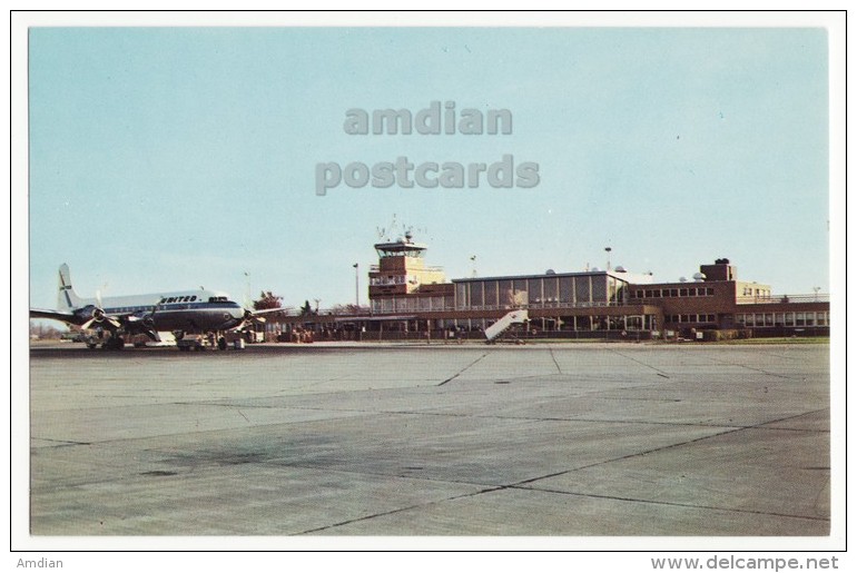 SOUTH BEND Indiana ST JOSEPH COUNTY AIRPORT ~ BENDIX FIELD ~ AIRCRAFT~ 1960s Postcard [5861] - South Bend