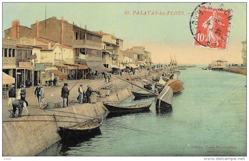 Palavas-les-Flots (Hérault) - Le Canal - Pêcheurs - Palavas Les Flots