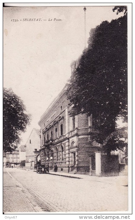 SELESTAT-SCHLETTSTADT (Bas-Rhin)  La Poste Avec Voiture - Edition Wibeco  - VOIR 2 SCANS - - Selestat