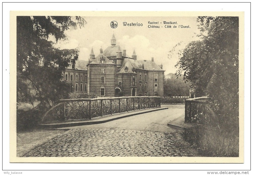 CPA - WESTERLO - WESTERLOO - Château Côté Ouest - Kasteel  // - Westerlo