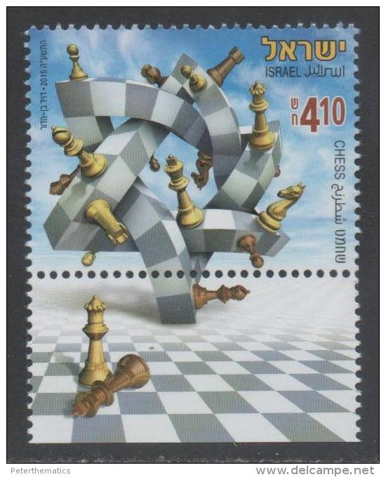 ISRAEL, 2015, MNH, CHESS,1v WITH TAB - Chess