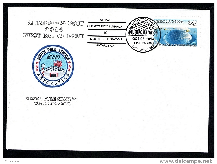 Antarctica Post 2014. South Pole Station Dome. FDC. (2images) - Other & Unclassified