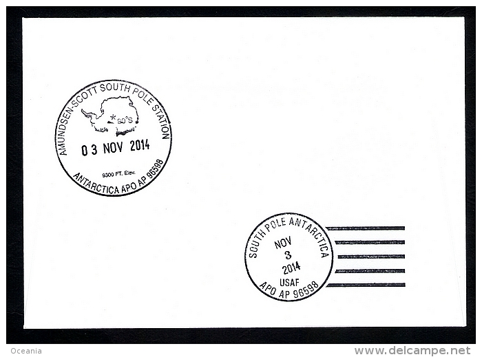 Antarctica Post 2014. South Pole Station Dome. FDC. (2images) - Other & Unclassified