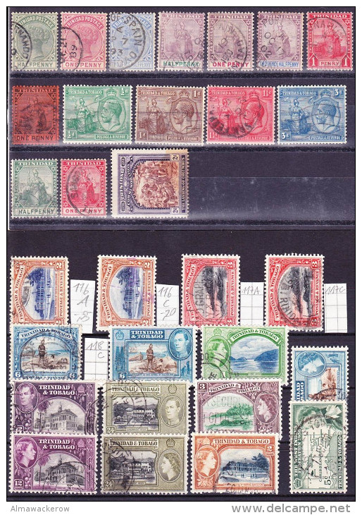 2015-0274 Trinidad And Tobago Old Lot Used O - Trinidad & Tobago (...-1961)