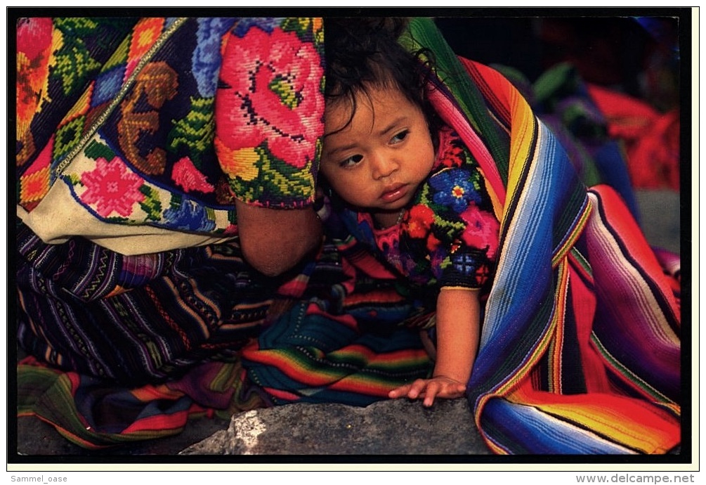 Guatemala  -  Chichicastenango  -  Kleines Mädchen  -  Ansichtskarte Ca. 1995    (groß) - America