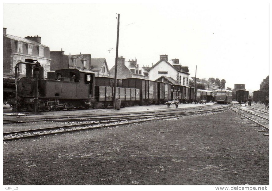 BVA 802-07 - Train - Loco Corpet-louvet 030 T Et Autorail De Dion-Bouton OC 1 En Gare - PAIMPOL - Côtes D'Armor 22 - CDN - Paimpol