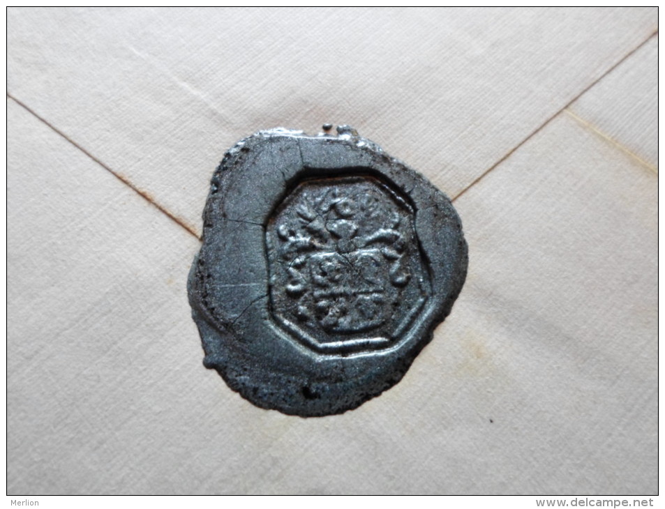 Hungary  Croatia  Zágráb-Zagreb 1913 Baronim Cate Metzger  Budapest - Nice Aristocracial  Wax Seal On Backside   D129948 - Brieven En Documenten