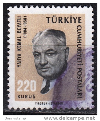 Turchia, 1965 - 220k  Yahya Kemal Beyatli - Nr.1683 Usato° - Gebraucht