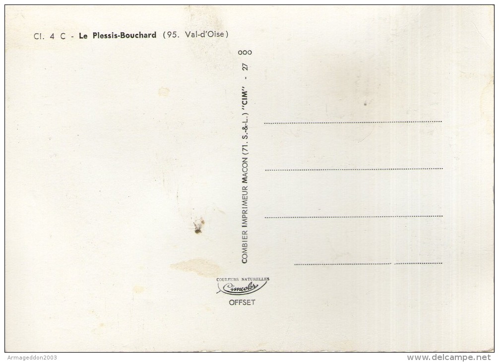 V22 / DEPT 95 CPSM DENTELLE 1960 LE PLESSIS BOUCHARD MULTIVUE NEUVE VOIR DOS - Le Plessis Bouchard